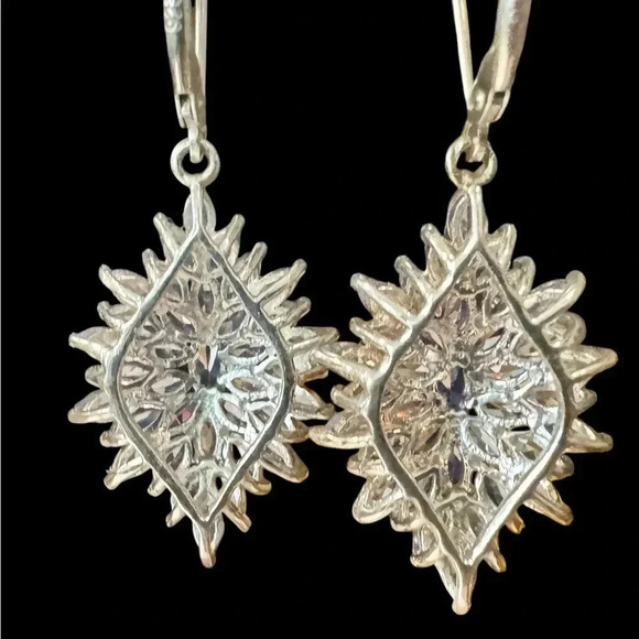 Lavender Tanzanite Sterling Silver Earrings - Picture 14 of 14